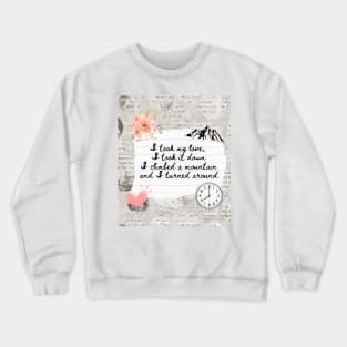 Fleetwood Mac Landslide Lyrics Print Crewneck Sweatshirt